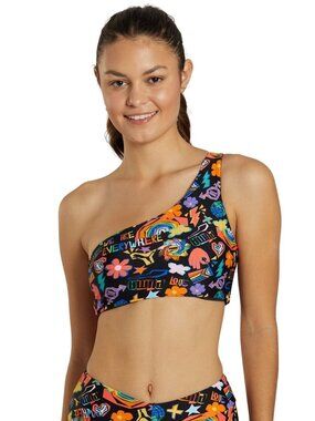 PUMA One Strap Multicolor Rainbow Pride Swim Top Size XL NEW NWOT